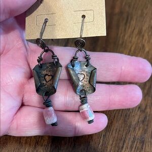 Beautiful Stamped Artisan Earrings